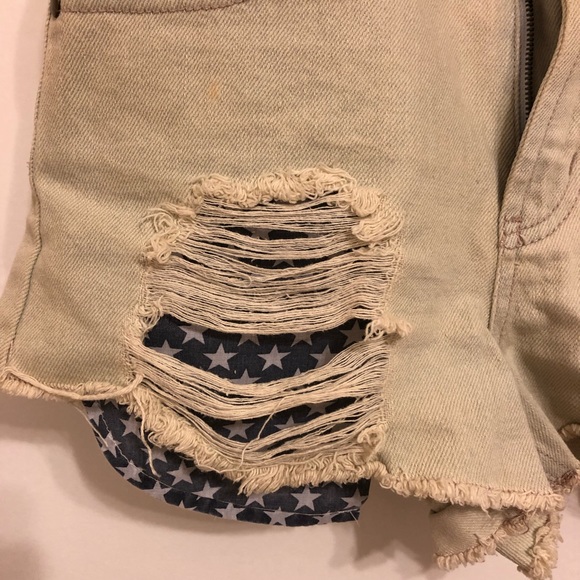 High Waisted Jean Shorts - Picture 3 of 4